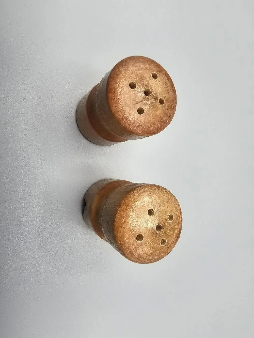 Wooden Salt and Pepper Shakers Set